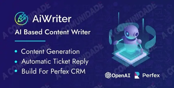 Perfex AiWriter - AI Content Generator And AI Ticket Reply Module
