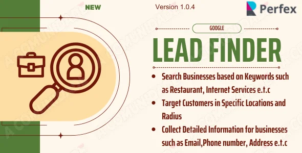 Google Lead Finder module for Perfex CRM
