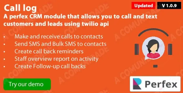 Call Log 1.2.0 module for Perfex CRM