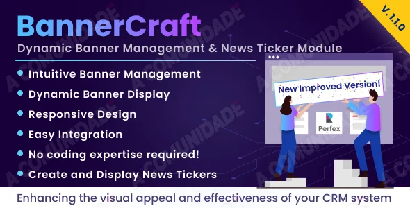 BannerCraft - Dynamic Banner Management & News Ticker Module for Perfex CRM