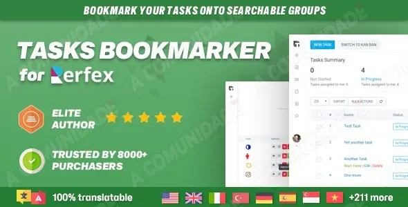 Bookmarks for Tasks - Perfex CRM module to organize your tasks in bookmarks