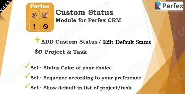 Add-on Statuses Module for Perfex CRM