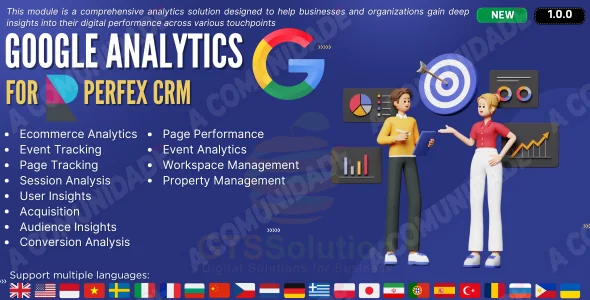 Google Analytics module for Perfex CRM (Modulo de Relatório do Google)