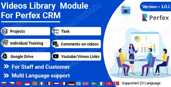 Video library module for Perfex Crm